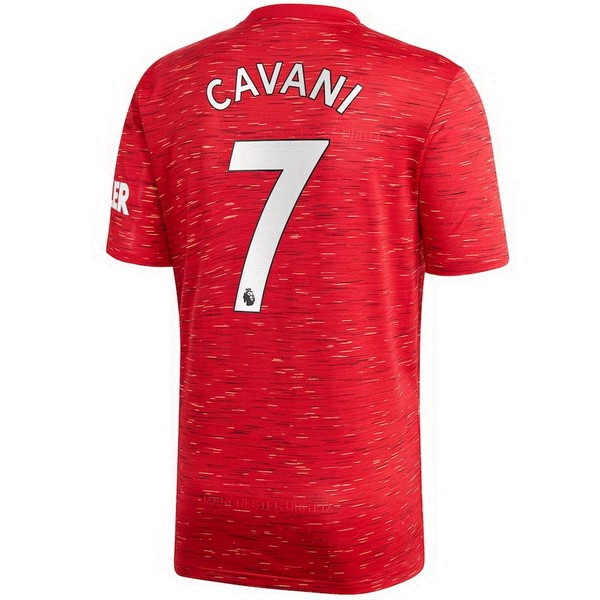 Maillot Football Manchester United NO.7 Cavani Domicile 2020-21 Rouge